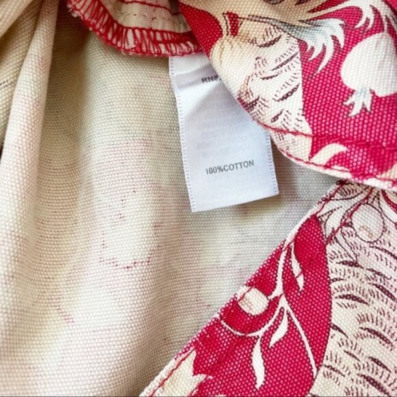 Pendleton Red & Cream Oriental Floral Skirt - Picture 5 of 8